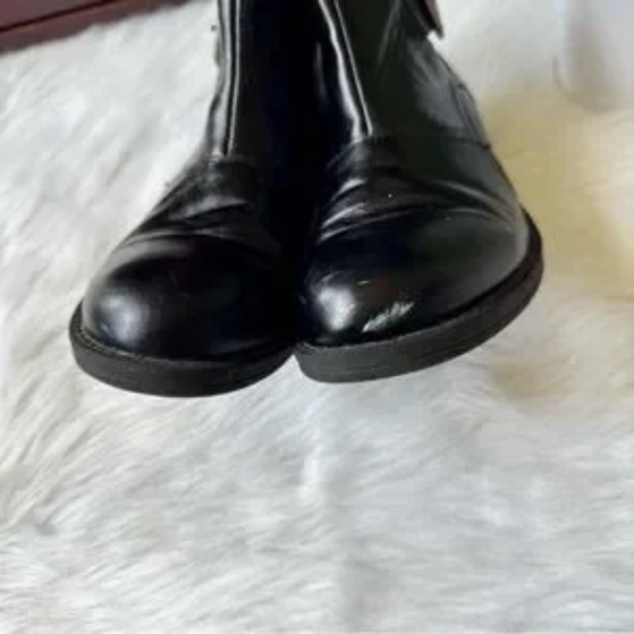 Kenneth Cole Reaction Moto Silver Side Buckle Black Ankle Boots Size 7.5 - Picture 8 of 10